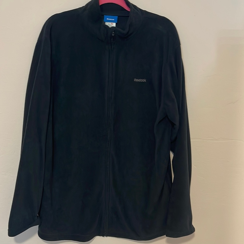 NWOT Reebok Polar Fleece Zip up jacket layers Sz XL